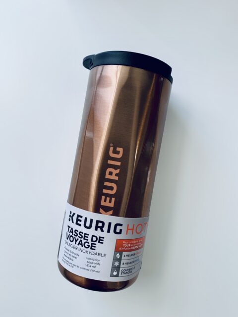 Keurig Faceted Stainless Steel Coffee Travel Mug, Fits Under Any Keurig  K-Cup Pod Coffee Maker, 14 oz, Copper